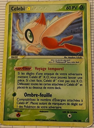 Carte pokemon celebi - pokemon,