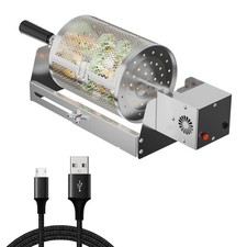 Panier à Barbecue Roulant, Grille de Rôtisserie avec Base Télescopique, Panie...