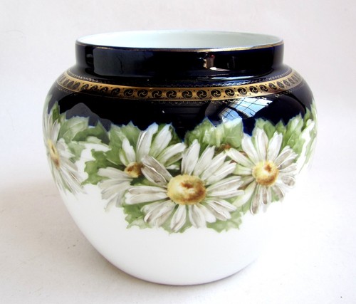 Cache pot décor - pot, marguerites