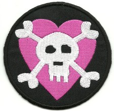 Patch TÊTE DE MORT et COEUR -