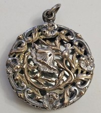 Pendentif médaillon miroir