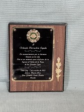 Orlando Cepeda Personally Owned Juncos Puerto Rico Salon de la Fama Award Plaque