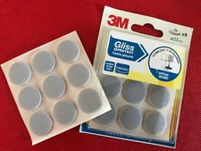 Lot 27 Pastilles Gommettes Patins Glisseur Téflon Adhésif diamètre Ø 22 mm  PTFE