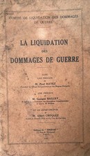 BOOK LIQUIDATION WAR DAMAGE DESTRUCTION 1932 WWI WW1 WAR 14 18