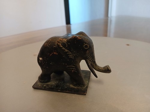 Sceau éléphant bronze - sceau, en