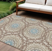 2.4m X 3M Kaki Marron Et Taupe