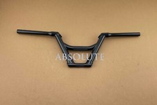 NEW! ABSOLUTE 7" RISE BMX BICYCLE 169 FREESTYLE STEEL HANDLEBAR 22.2MM IN BLACK.