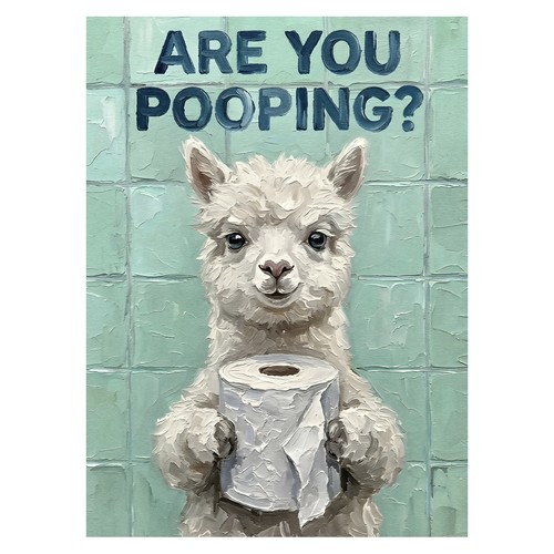 Affiche humour alpaga art - humour,