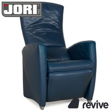Jori JR 3290 Fauteuil En Cuir Bleu Fonction Manuelle Fonction Relax
