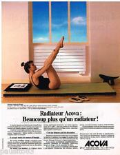 ADVERTISING ADVERTISING 095 1988 ACOVA radiator extra flat panel