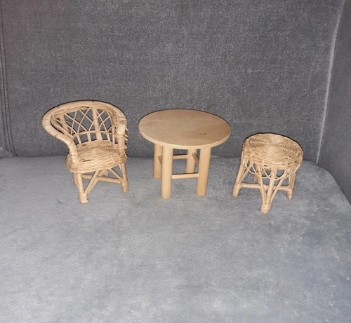 Mini salon osier fauteuil - osier,