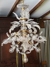 Lustre en Cristal et laiton