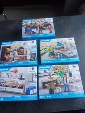 Playmobil, lot de 5 boîtes édition limitée Carrefour, neuves