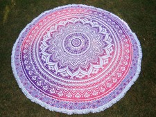 Tenture En Coton Rond Mandala