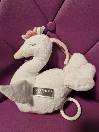 Doudou peluche musicale - , cygne