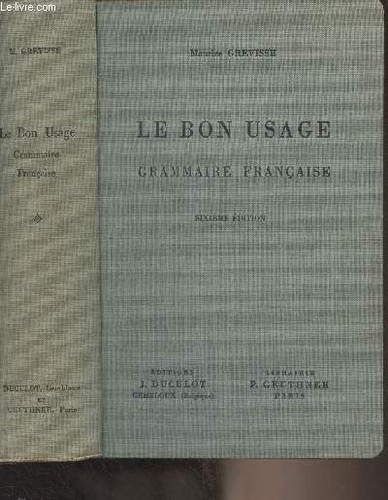 Bon usage grammaire - le,