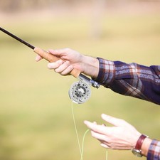 Moulinet à mouche en alliage d'aluminium tonnelle moulinet de pêche à la