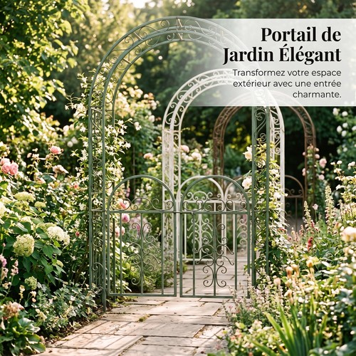 Arche jardin fer forgé - jardin, en