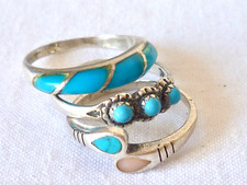 3 BAGUES ANCIENNES ARGENT ET