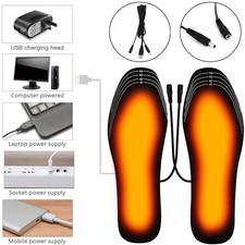Semelles Intérieures De Chaussures Métropolitaines USB, Chauffe-Pieds Électrique