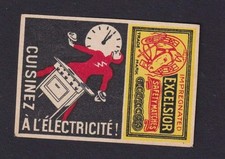 Antique Matching Label Belgium BN185249 Stove