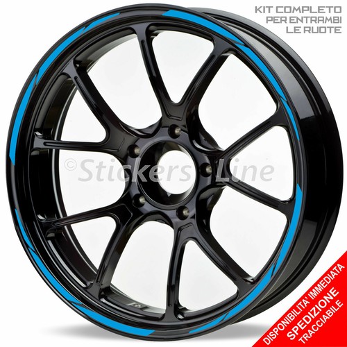 Motorcycle wheel stickers