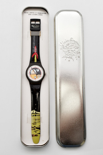 Tintin lune montre - tintin,