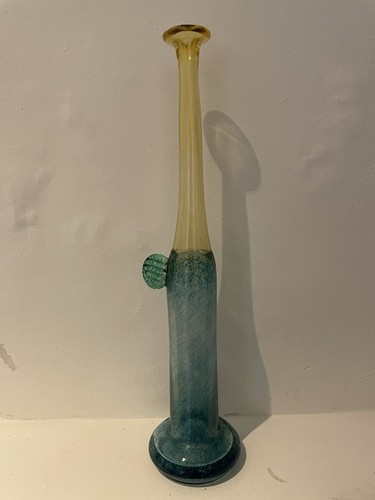 Vase verre scandinave - , signé