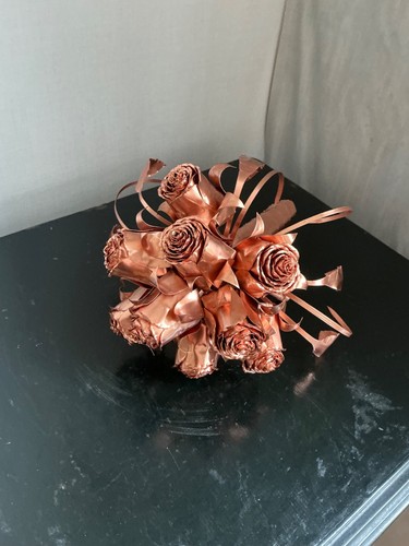 Bouquet fleurs cuivre - fleurs,