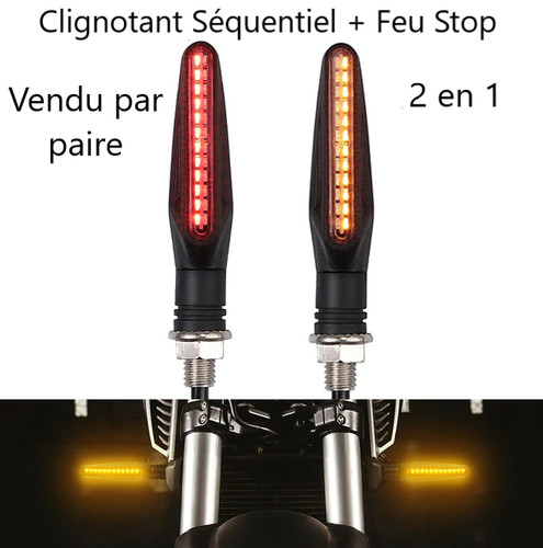Paire clignotant led feu ktm - +,