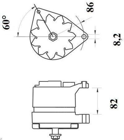 Alternateu mahle 216 - mahle, pour