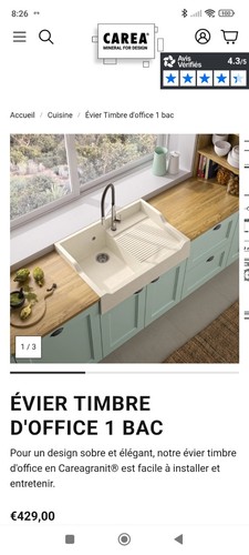 Evier timbre office - d'office, 1
