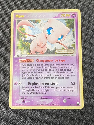 Carte pokémon mew fr - mew,