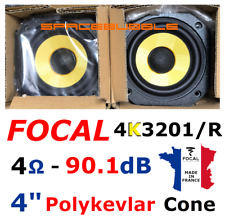 🟦⬜🟥 FOCAL ✅ NEW ► K2 POWER 4K3201/R Car Midrange 4Ω 100 mm 4" Speaker Pair NIB