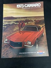 1973 Chevrolet Camaro Dealer Sales Brochure
