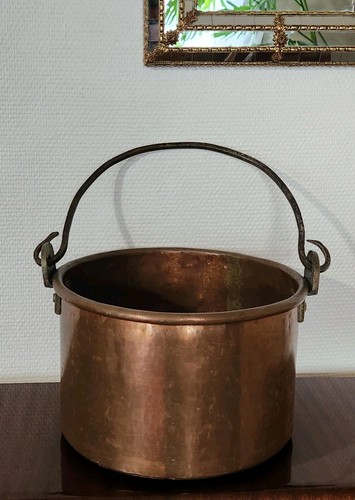 Ancien chaudron cuivre - en,