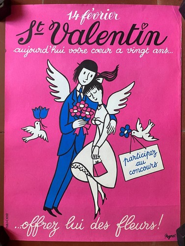 Affiche saint valentin offrez - saint-valentin,