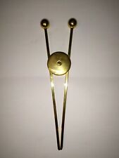 Pince à sucre glace Art Deco par JACQUES ADNET en métal doré MODERNISTE 