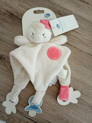 Doudou noukies pingouin - doudou, rose