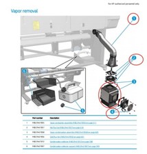 M0E29-67056 Cold Flux Fan OR M0E29-67057 Hot Flux Fan Fit For HP Latex 560 570