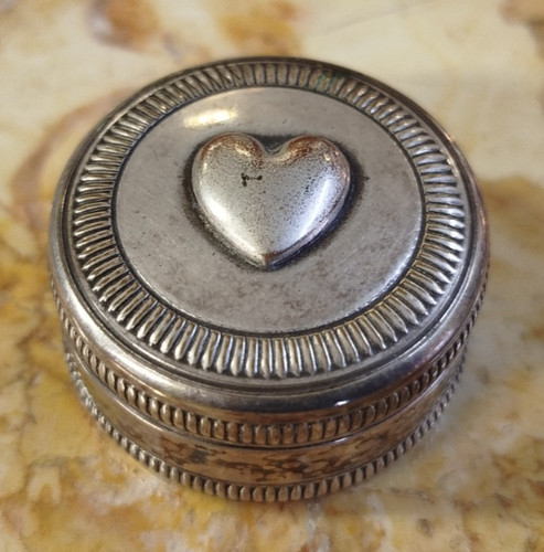 Boite metal argente grand - argente, nom