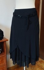 Jupe Camaïeu chic noire soirée t 36 tbe