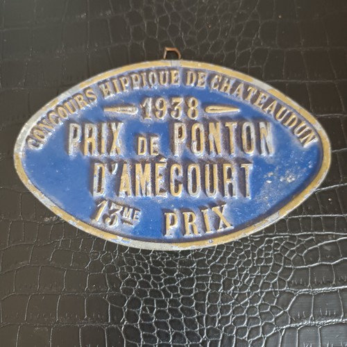 Ancienne plaque concours - ancienne,