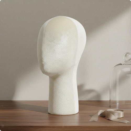 Tête mannequin velours - tête,