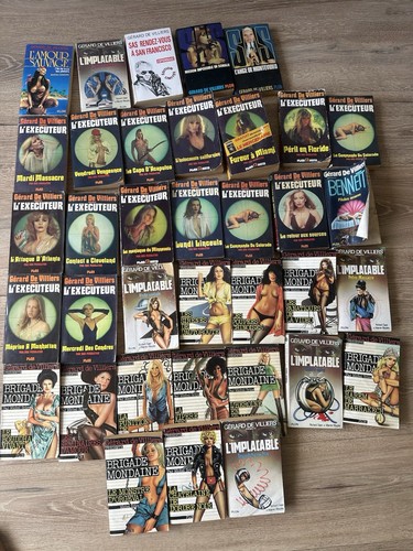 Lot livres polars - 35, vintage