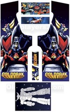 Stickers Goldorak Modele 3 borne d'arcade