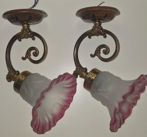 Paire appliques murales - d'appliques,