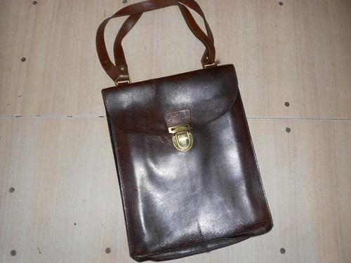 Ancienne sacoche cuir - sacoche, en