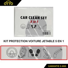 Kit de protection voiture intérieur 5en1 Volant Siege Tapis Pommeau Frein a Main