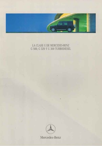 Catalogue brochure mercedes - catalogue, g